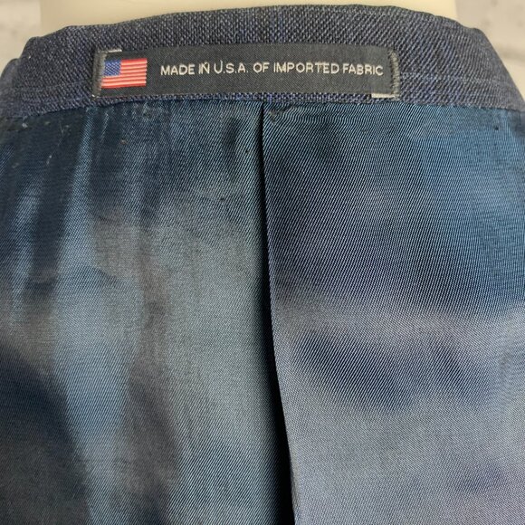 Hart Schaffner Marx Union Made Check Print 2 Button Blazer - Picture 12 of 16